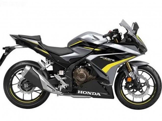 2019-2021 Silver Glossy Black Yellow Honda CBR500R Motorcycle Fairings UK