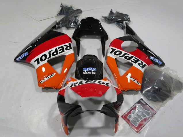 2002-2003 Orange White Red Glossy Black Repsol Honda CBR900RR 954 Motorcycle Fairings UK