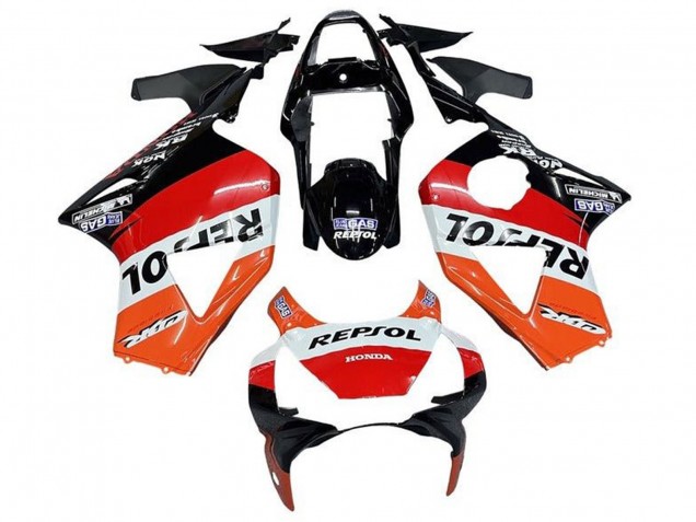 2002-2003 White Orange Red Glossy Black Repsol Honda CBR900RR 954 Motorcycle Fairings UK