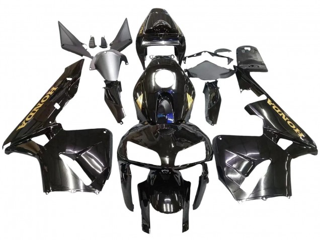 2005-2006 Black Gold Honda CBR600RR Motorcycle Fairings UK