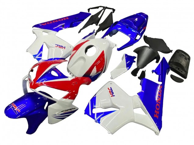 2005-2006 White Red Blue HRC Honda CBR600RR Motorcycle Fairings UK