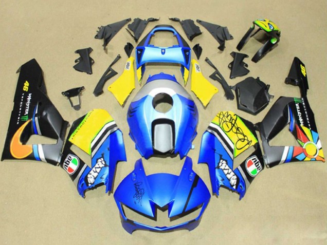 2013-2023 Blue Yellow Matte Black Green Monster Honda CBR600RR Motorcycle Fairings UK