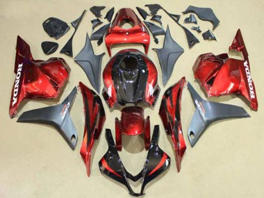Buy 2009-2012 Silver Red Glossy Black Honda CBR600RR Motorcycle Fairings UK
