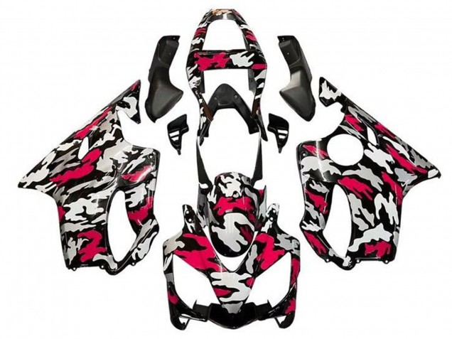 2001-2003 Black Red Grey Camouflage Honda CBR600 F4i Motorcycle Fairings UK