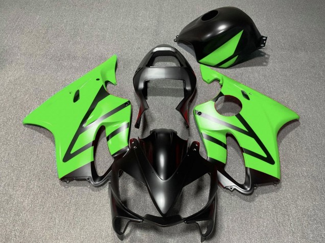 2001-2003 Green Matte Black Honda CBR600 F4i Motorcycle Fairings UK
