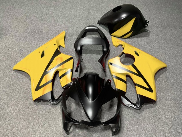 2001-2003 Yellow Matte Black Honda CBR600 F4i Motorcycle Fairings UK