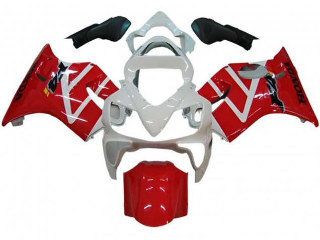 2001-2003 White Red Honda CBR600 F4i Motorcycle Fairing UK