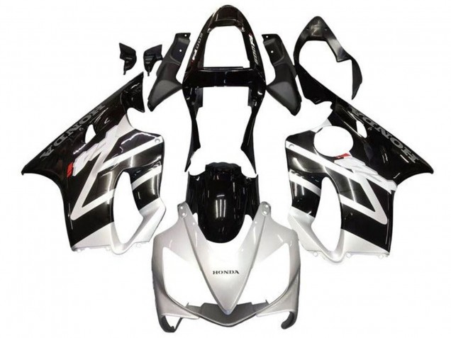 2001-2003 Silver Glossy Black Honda CBR600 F4i Motorcycle Fairings UK