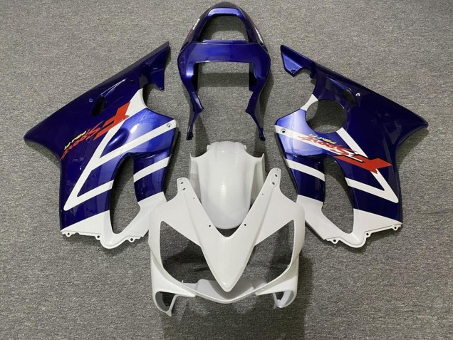 2001-2003 White Blue Stripe Honda CBR600 F4i Motorcycle Fairings UK