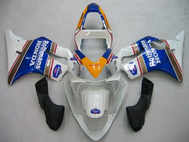 2001-2003 Yellow White Blue Rothmans Honda CBR600 F4i Motorcycle Fairings UK