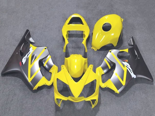 2001-2003 Yellow Silver Honda CBR600 F4i Motorcycle Fairings UK