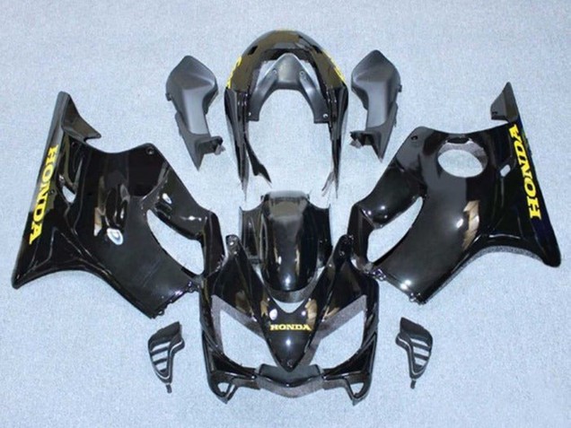 2004-2007 Glossy Black Gold Decals Honda CBR600 F4i Motorcycle Fairings UK