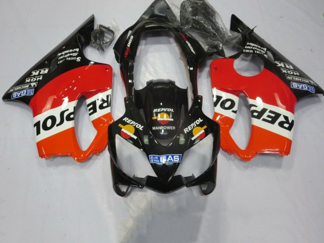 2004-2007 Orange White Red Glossy Black Repsol Honda CBR600 F4i Motorcycle Fairings UK