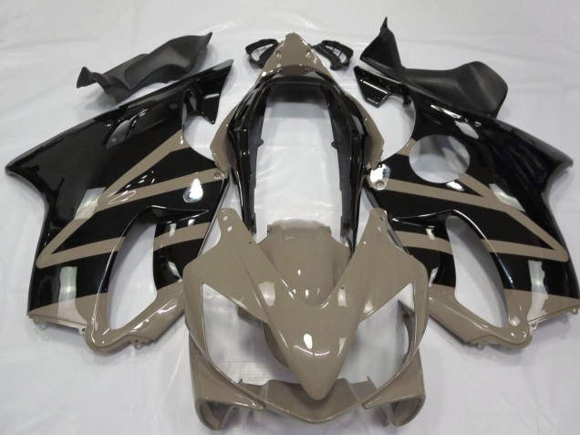 2004-2007 Taupe Brown Glossy Black Honda CBR600 F4i Motorcycle Fairings UK
