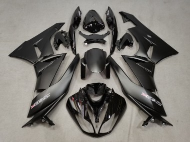 Buy 2009-2012 Matte Black Glossy Black White Red Kawasaki ZX6R Motorcycle Fairings UK