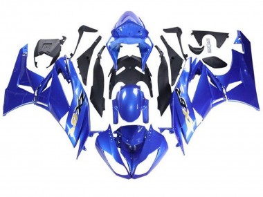 Buy 2009-2012 Blue Black Gold Kawasaki ZX6R Motorcycle Fairings UK