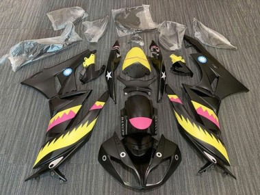 Buy 2009-2012 Yellow Pink Matte Black Shark Kawasaki ZX6R Motorcycle Fairings UK