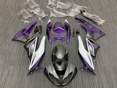Buy 2009-2012 Purple White Silver Black Kawasaki ZX6R Motorcycle Fairings UK