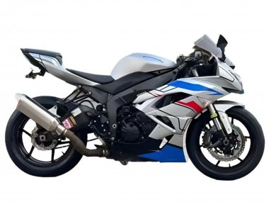 Buy 2009-2012 White Blue Red Black Kawasaki ZX6R Motorcycle Fairings UK