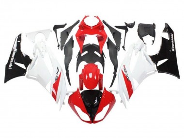 Buy 2009-2012 Red White Black Kawasaki ZX6R Motorcycle Fairings UK