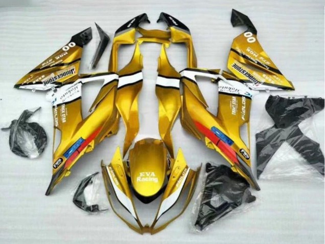 2013-2018 Gold White Black Kawasaki ZX6R Motorcycle Fairings UK