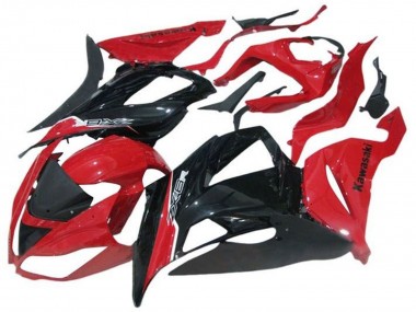 Buy 2013-2018 Red Glossy Black Kawasaki ZX6R Motorcycle Fairing UK