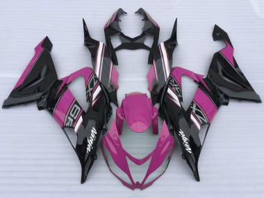 Buy 2013-2018 Pink Black White Kawasaki ZX6R Motorcycle Fairings UK