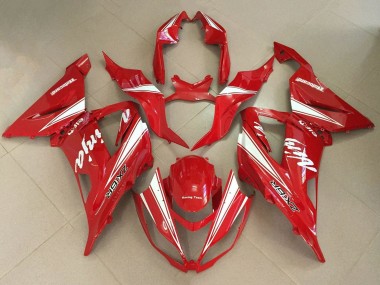 Buy 2013-2018 Red White Kawasaki ZX6R Motorcycle Fairings UK