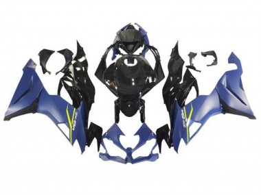 Buy 2019-2022 Matte Blue Glossy Black Kawasaki ZX6R Motorcycle Fairings UK