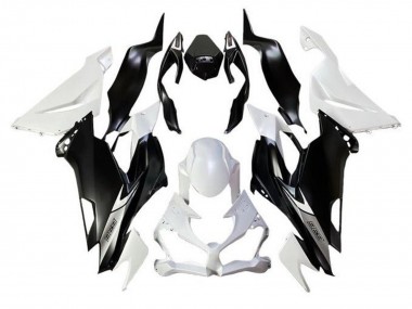Buy 2019-2022 White Matte Black Kawasaki ZX6R Motorcycle Fairings UK