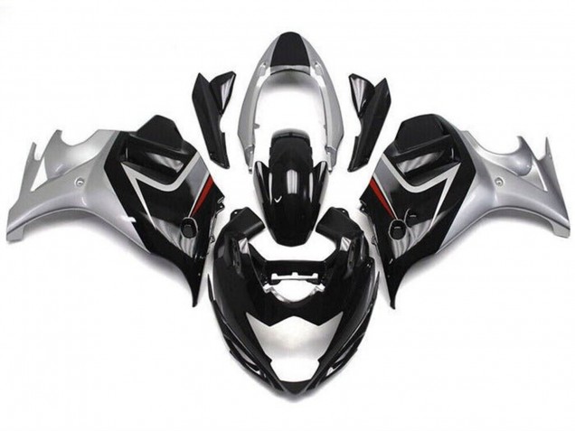 2008-2013 Glossy Black Silver Suzuki GSX650F Motorcycle Fairings UK