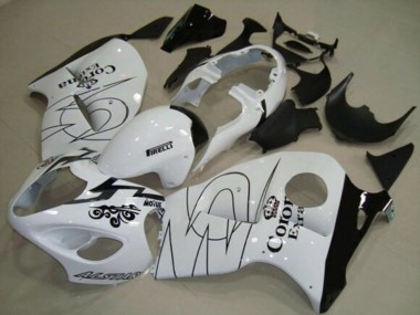 Buy 1996-2007 White Black Corona Tribal Suzuki GSXR 1300 Hayabusa Motorcycle Fairings UK