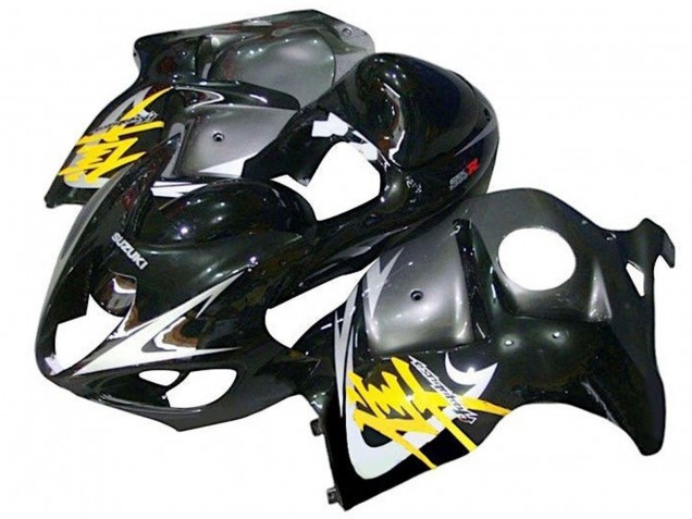 1996-2007 Glossy Black Silver Yellow Suzuki GSXR1000 Motorcycle Fairings UK