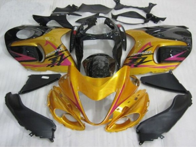 1996-2007 Gold Black Pink Suzuki GSXR 1300 Hayabusa Motorcycle Fairings UK