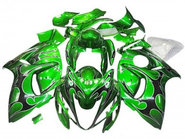 Buy 2008-2020 Green Black Tribal Suzuki GSXR 1300 Hayabusa Motorcycle Fairings UK