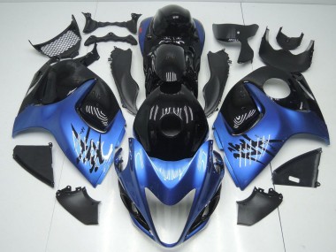 Buy 2008-2020 Glossy Black Light Blue Suzuki GSXR 1300 Hayabusa Motorcycle Fairings UK