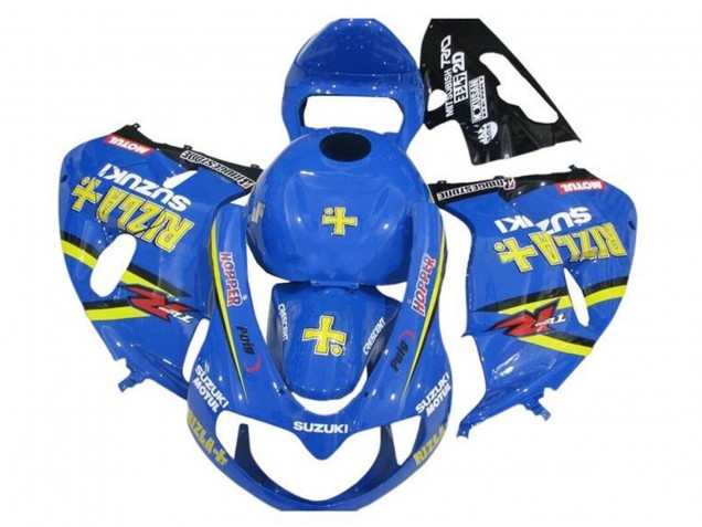 1998-2003 Blue Yellow Black Rizla Hopper Motul Suzuki TL1000R Motorcycle Fairings UK