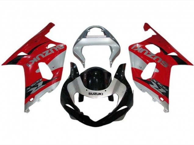 2000-2002 Silver Red Black Suzuki GSXR1000 Motorcycle Fairings UK