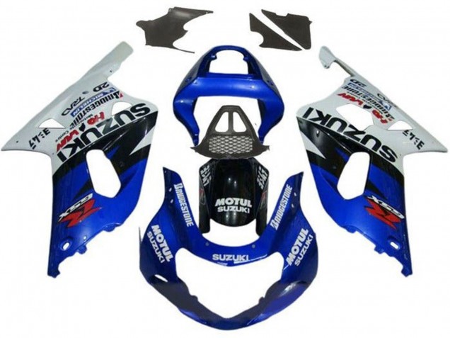 2000-2002 White Red Blue Black Red Suzuki GSXR1000 Motorcycle Fairings UK