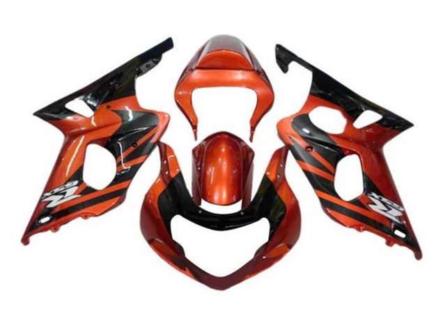 2000-2002 Orange Black Suzuki GSXR1000 Motorcycle Fairings UK