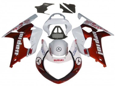 Buy 2000-2002 White Red Jordan Suzuki GSXR1000 Motorcycle Fairings UK