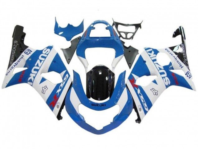 2000-2002 White Light Blue Glossy Black Red Suzuki GSXR1000 Motorcycle Fairings UK