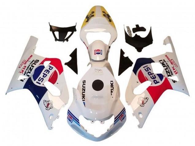 2000-2002 White Red Blue Pepsi Suzuki GSXR1000 Motorcycle Fairings UK