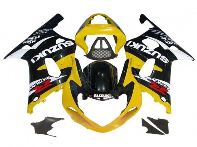 2000-2002 Yellow Glossy Black White Red Suzuki GSXR1000 Motorcycle Fairings UK