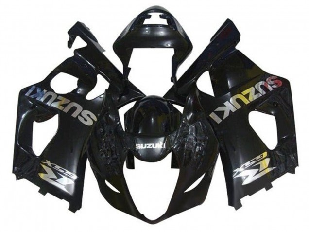 2003-2004 Glossy Black Chrome Suzuki GSXR 1000 Motorcycle Fairings UK