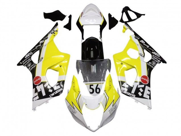 2003-2004 Yellow White Black Suzuki GSXR 1000 Motorcycle Fairings UK