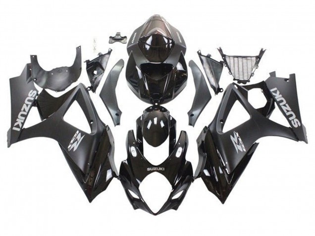 2005-2006 Glossy Black Matte Black Suzuki GSXR 1000 Motorcycle Fairing Kits UK