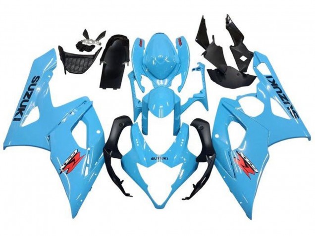 2005-2006 Light Blue Black Red Suzuki GSXR 1000 Motorcycle Fairings UK