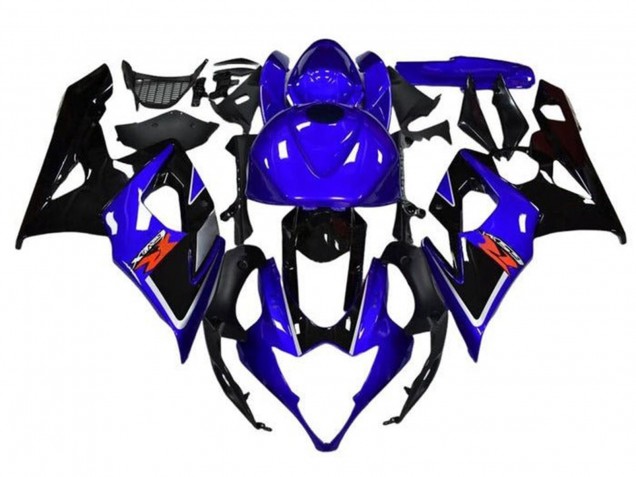 2005-2006 Blue Black White Stripe Suzuki GSXR 1000 Motorcycle Fairings UK