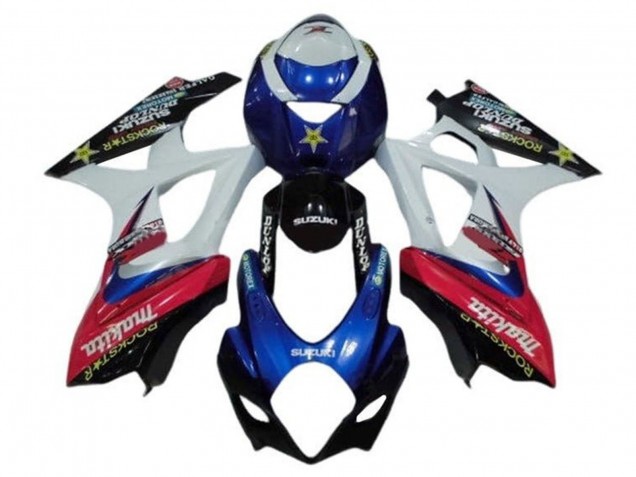 2005-2006 White Red Blue Makita Suzuki GSXR 1000 Motorcycle Fairings UK